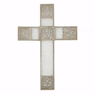 Cross-Spiritual Harvest-Wall-Silver (6.75" X 9.75"