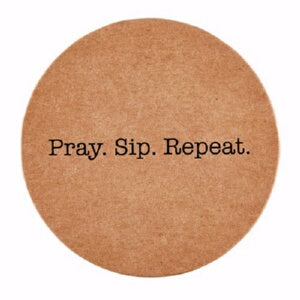 Coasters-Pray.Sip.Repeat (Pack Of 8)