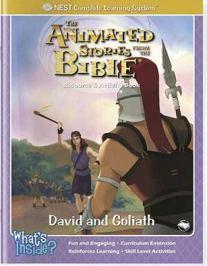 David And Goliath Activity And Coloring Book - Instant Download