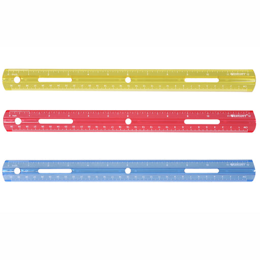 (36 Ea) Plastic Ruler 12in