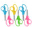 5" Hard Handle Kids Scissors, Blunt, Assorted Colors, 2 Per Pack, 3 Packs