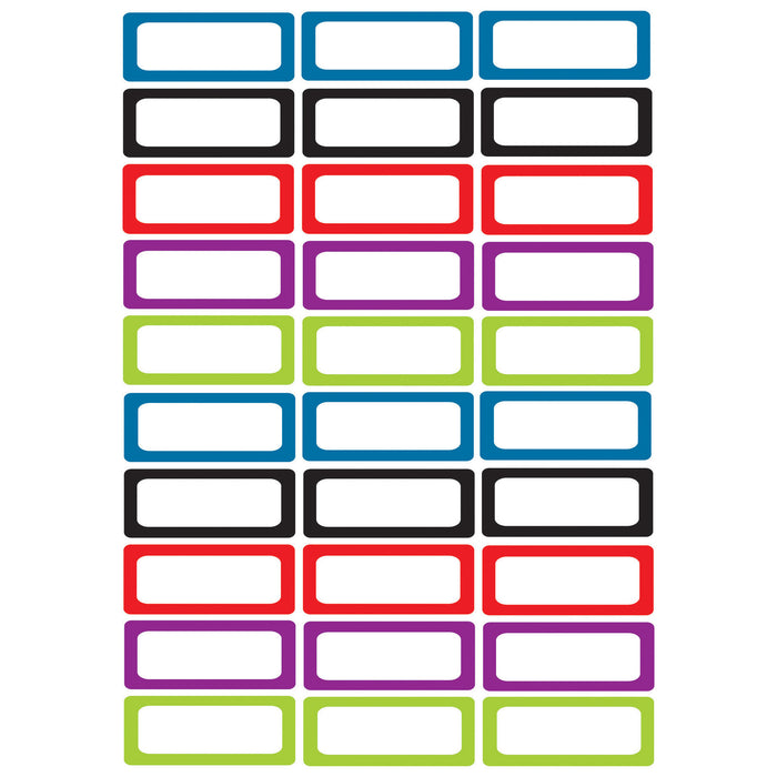 (3 Pk) Die Cut Magnets Assorted Solid Color Nameplates
