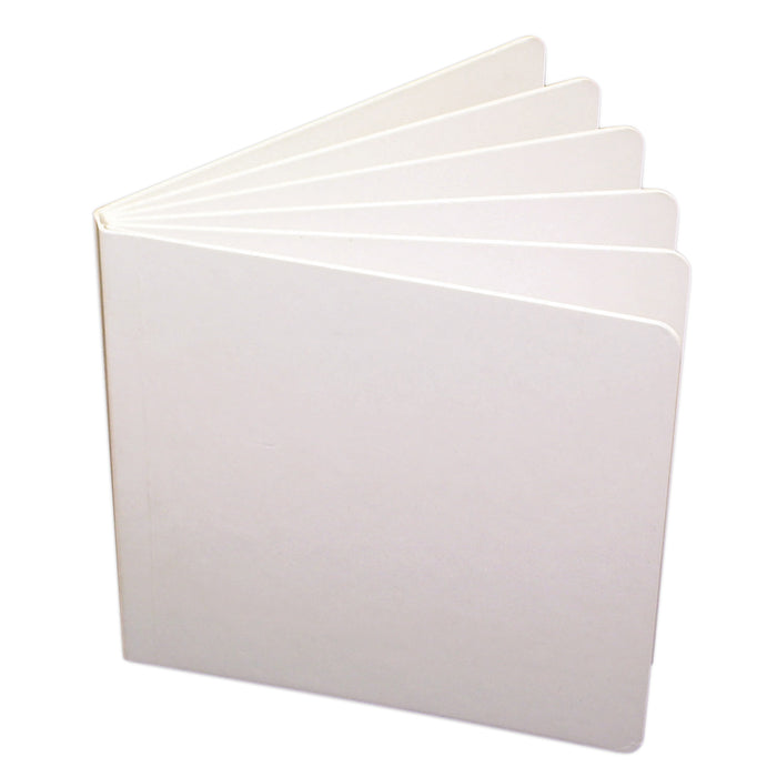 (6 Ea) White Hardcover Blank Book 5 X 5