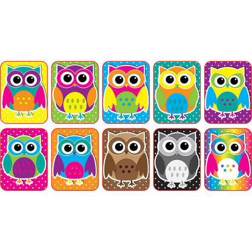 (3 Pk) Color Owls Mini Whiteboard Erasers Non Magnetic