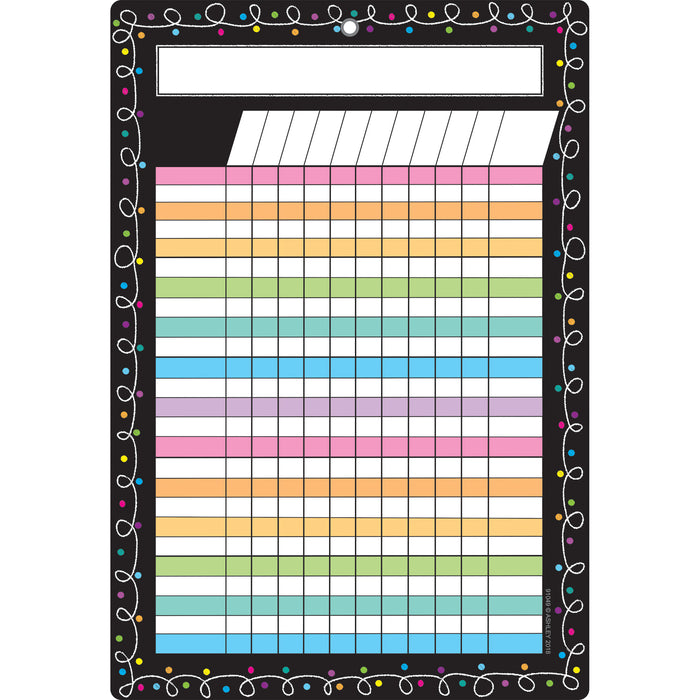 (6 Ea) Smart Chalk Dots W- Loops Incentive Chart Dry-erase Surface