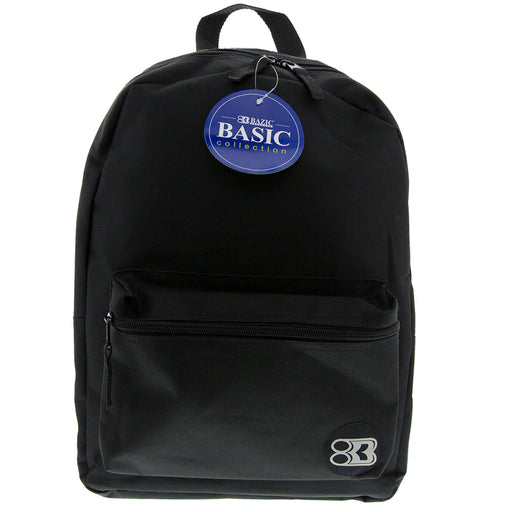 (2 Ea) 16in Black Basic Collection Backpk