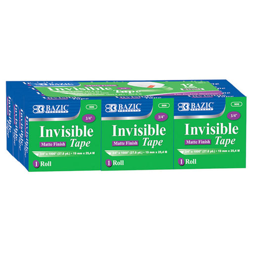 Bazic 12pk Refill Invisible Tape