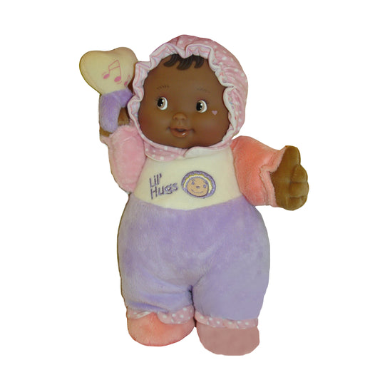 12in Bbys 1st Doll African-american W-rattle