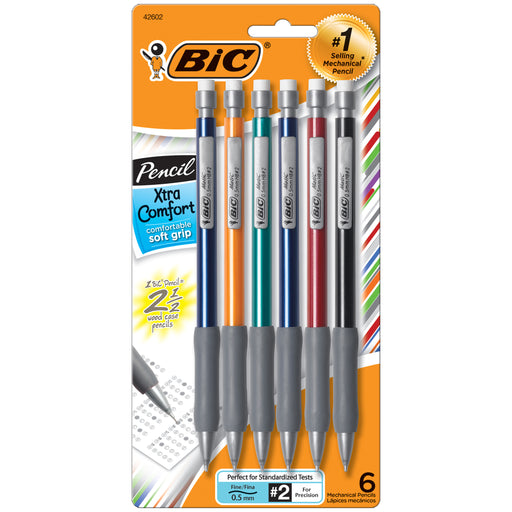 (6 Pk) Bic Xtra Comfort 6 Per Pk Mechanical Pencils .5mm