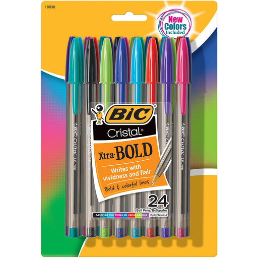 (2 Pk) Bic Cristal Xtra Bold Pk Of 24