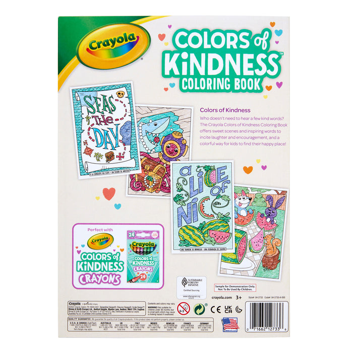 (12 Ea) 96pg Coloring Book Colors Of Kindness