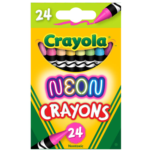 (6 Pk) Crayola Neon Crayons 24 Colors