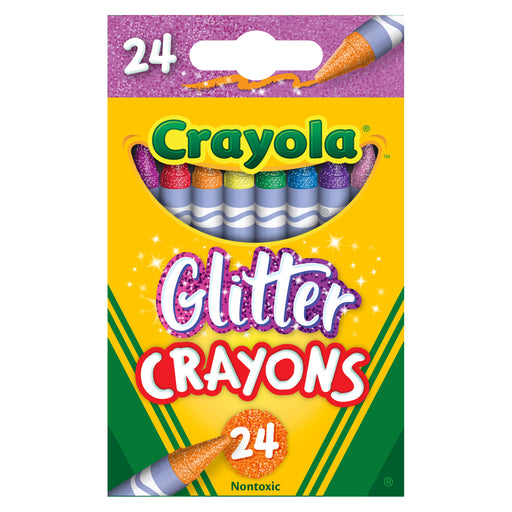 (6 Pk) Crayola Glittler Crayons 24 Colors