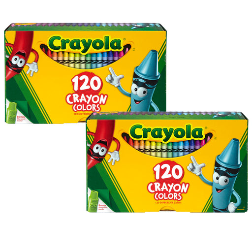 (2 Bx) Non Peggable Crayons 120ct Per Bx
