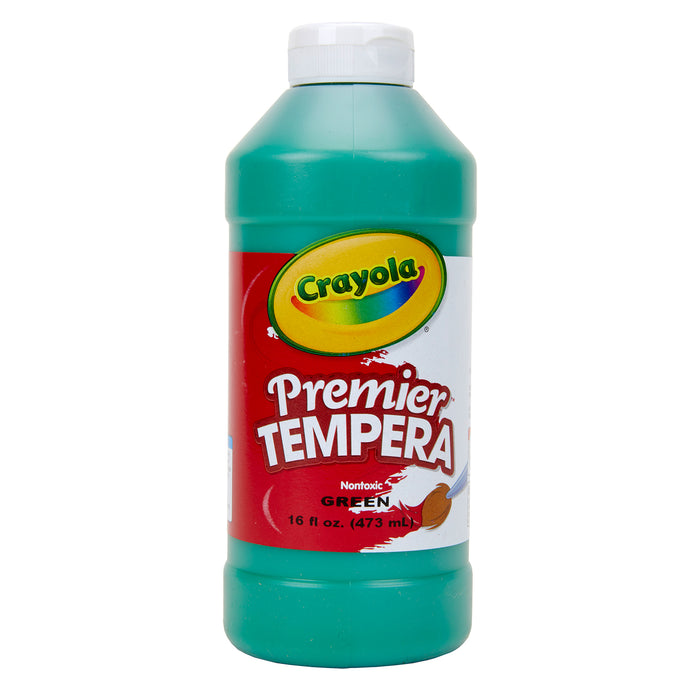 (3 Ea) 16oz Green Premier Tempera Crayola