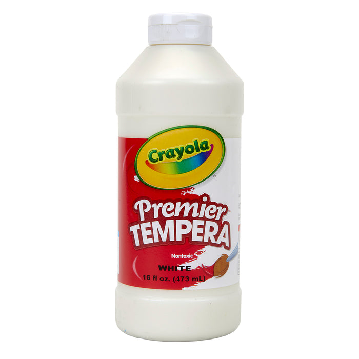 (3 Ea) 16oz White Premier Tempera Crayola