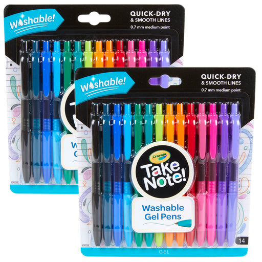 (2 Pk) 14 Ct Take Note Washable Gel Pens