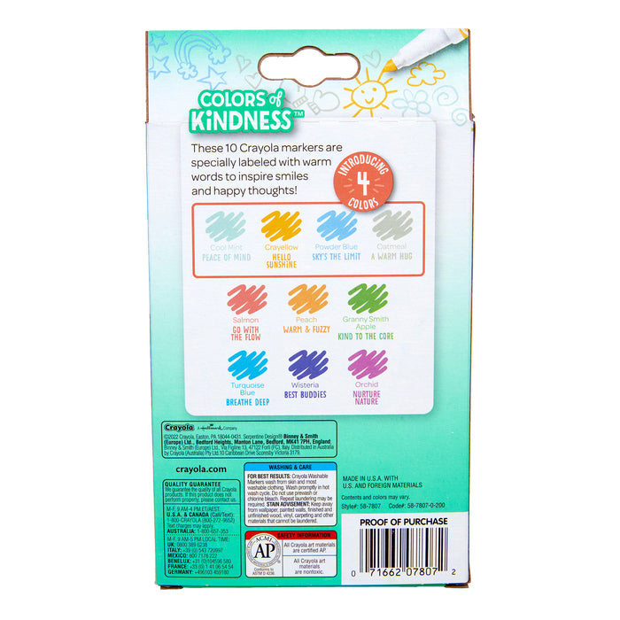 (6 Pk) 10ct Fine Markers Kindness