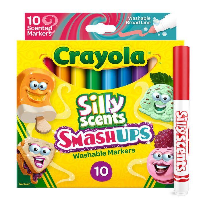 (6 Pk) 10ct Broad Scent Markers Smash Ups