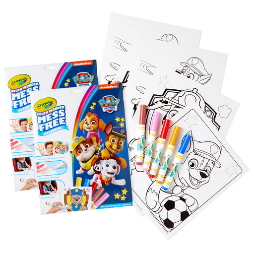 (2 St) Coloring Pad & Markers Paw Patrol Color Wonder