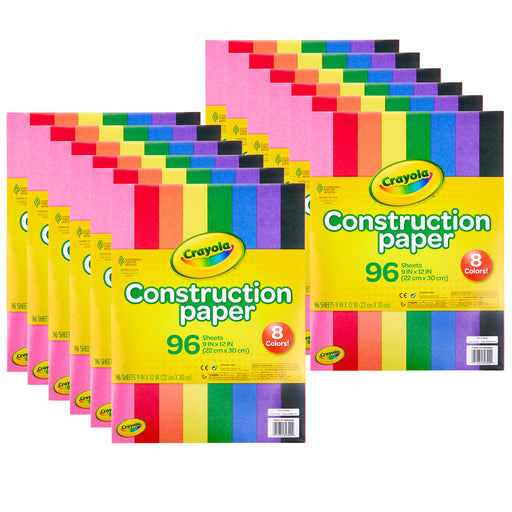 (12 Pk) Crayola 96 Ct Construction Paper