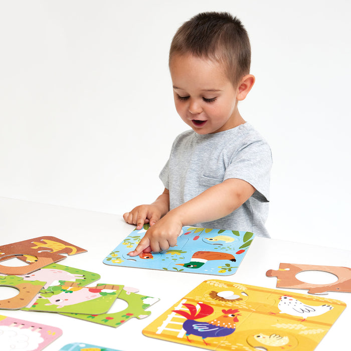 Match the Farm Animals Puzzles, Age 2+