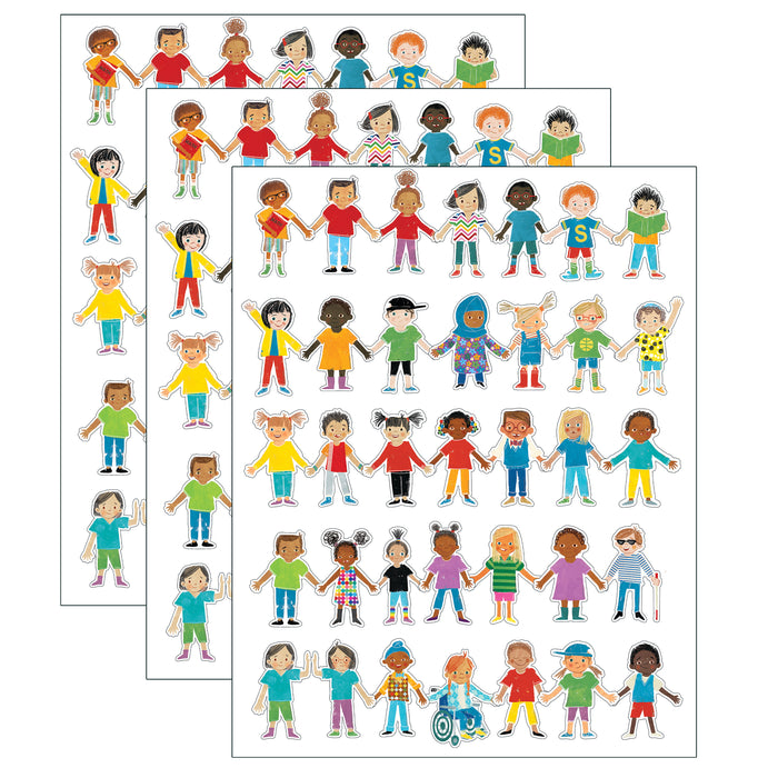 (3 Pk) All Are Welcome Kids Cut Outs