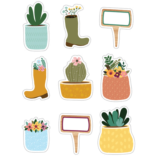Grow Together Boots, Pots, and Garden Signs Cut-Outs, 36 Per Pack, 3 Packs
