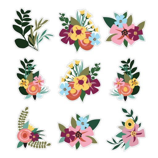 Grow Together Jumbo Flowers and Greenery Cut-Outs, 12 Per Pack, 3 Packs