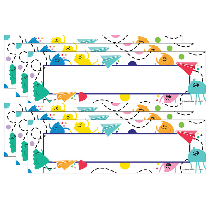 Happy Place Nameplates, 36 Per Pack, 6 Packs