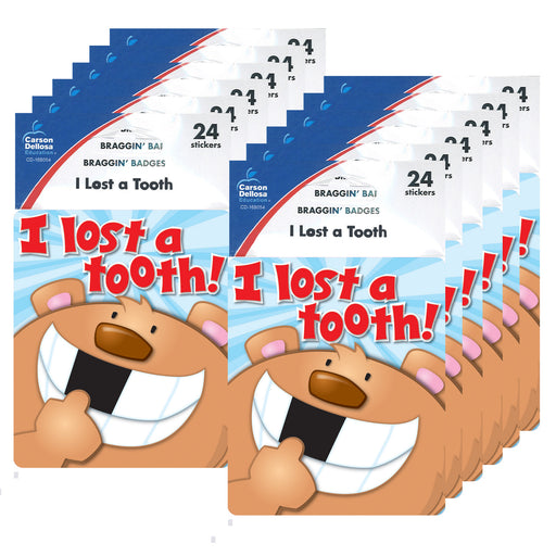 (12 Pk) I Lost A Tooth Stickers
