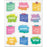 Creatively Inspired Doodle Motivators Shape Stickers, 72 Per Pack, 12 Packs