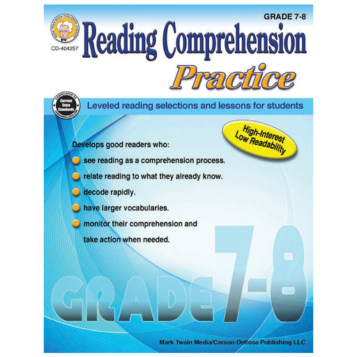 Gr 7-8 Reading Comp Practice Book