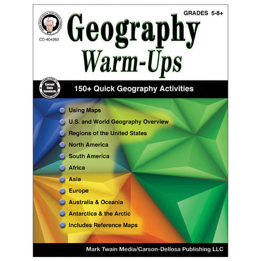 Geography Warm Ups Book Gr5-8