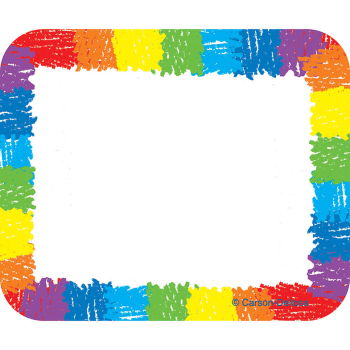 (6 Pk) Name Tags Rainbow Kid-drawn 40 Per Pk Self-adhesive