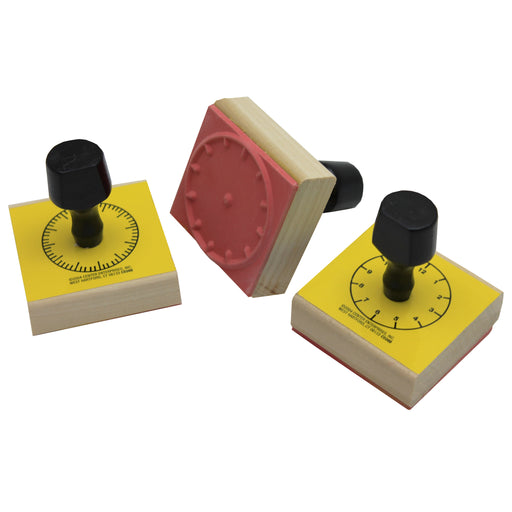 (2 St) Stamp Set Of 3 Clock Per Set 5-min-60-min-hour Numerals