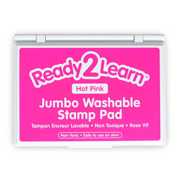 Jumbo Washable Stamp Pad - Hot Pink - 6.2"L x 4.1"W - Pack of 2