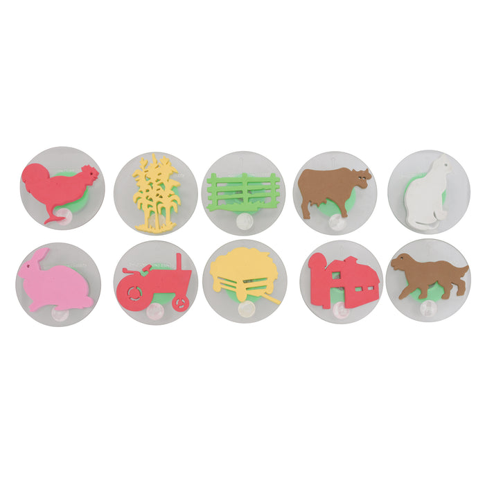 Giant Stampers, Farm Adventure, Set of 10