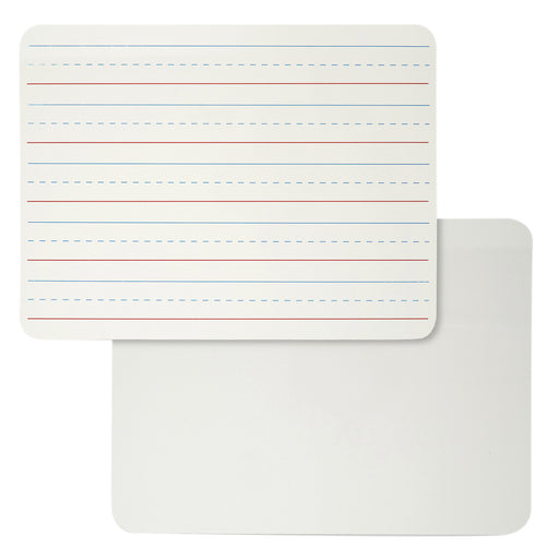 (3 Ea) Plain & Lined Dry Erase Board Magnetic 2 Sided