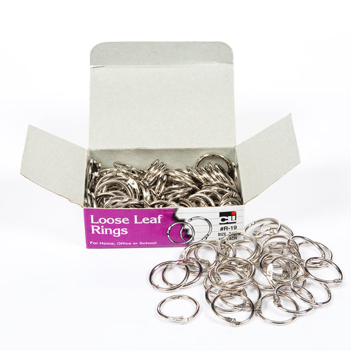 (2 Bx) Loose Leaf Rings 3-4in 100 Per Box