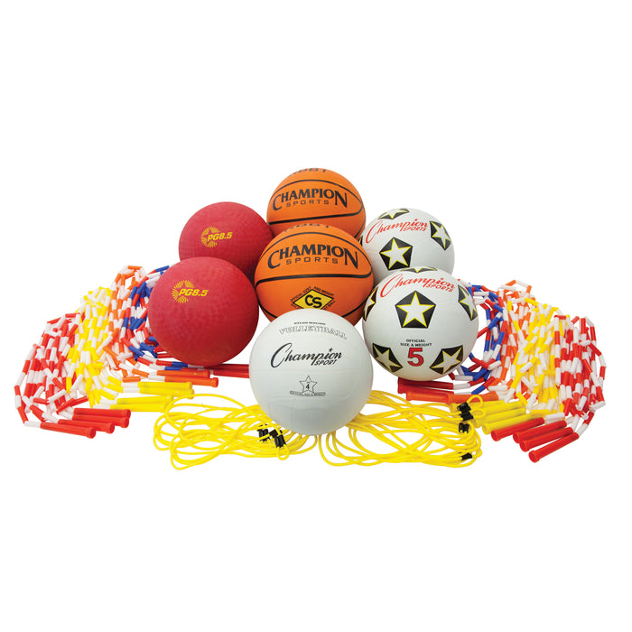 Asstd Playground Balls & Jump Rope Set