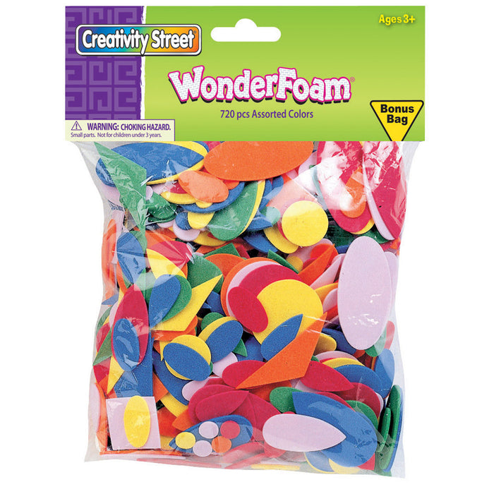 (3 Ea) Wonderfoam Asst Colors 720 Per Pk