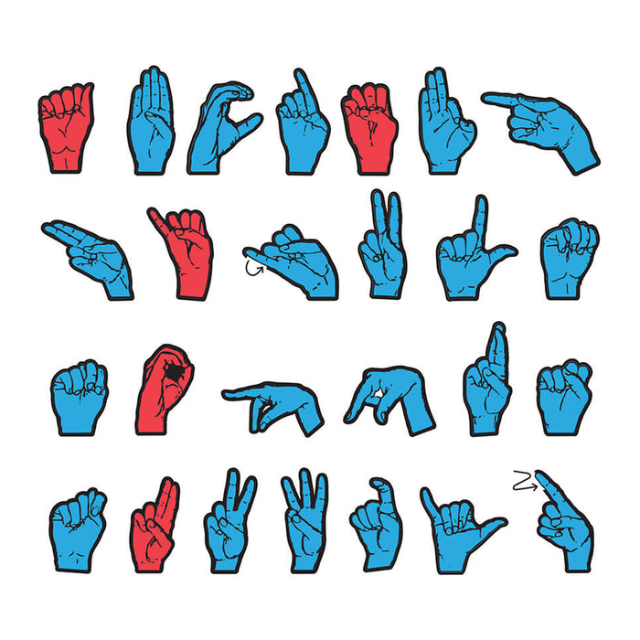 (2 Ea) Wonderfoam Magnetic Sign Language Letters
