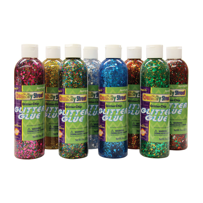 Glitter Glue 8pk Assorted Confetti