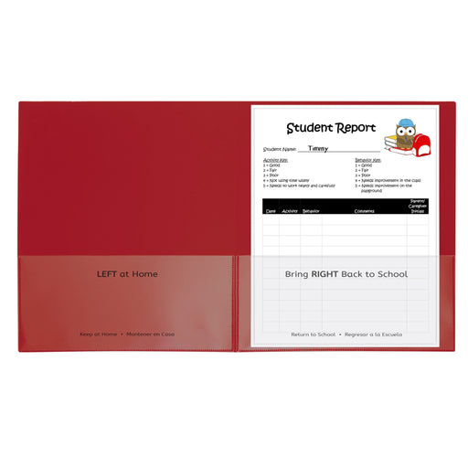 C-line Red 25ct Classroom Connector School To Home Folders