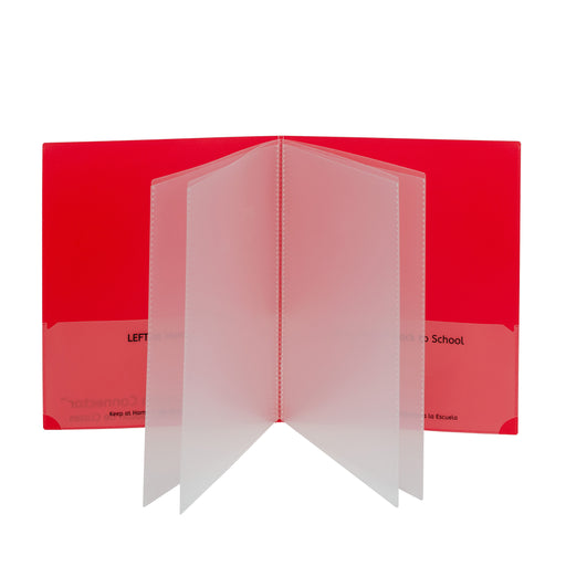 Multi Pocket Folders Red Box Of 15