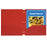 C-line Red 25ct Two Pocket Poly Portfolios With Three-hole Punch