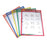 (2 Pk) Reusable Dry Erase Pockets Assted Primary 9x12 5 Per Bx