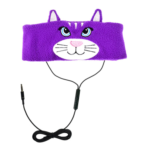 H1 Adjustable Fleece Headband Headphones, Cat