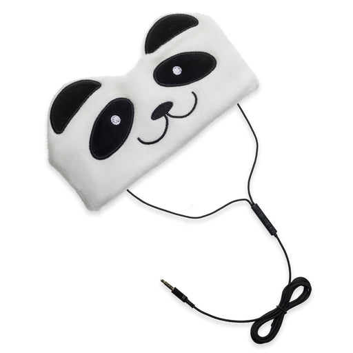 H1 Adjustable Fleece Headband Headphones, Panda